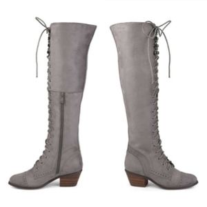 bazel over the knee combat boot